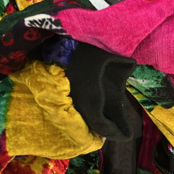 Talk Of America Vintage 80’s velour insulated jacket with beads zippers OS - Picture 11 of 17